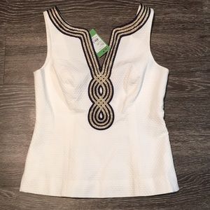 Lilly Pulitzer Janice Top in Resort White